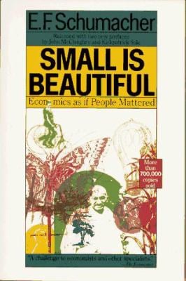 Small is beautiful by E.F. schumacher [same cover] [old edition] [rare books]
