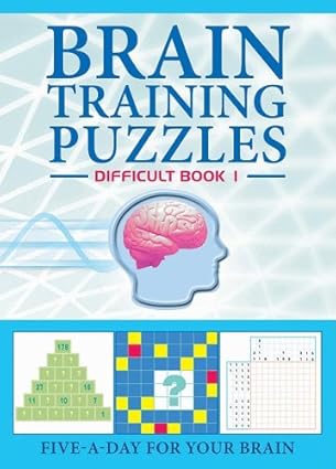 Brain Training Puzzles: Difficult Book 1 by Carlton Books Ltd [rare books]