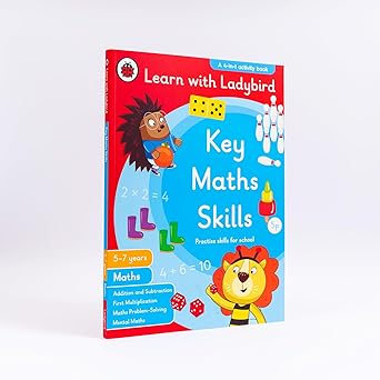 Key Maths Skills: A Learn With Ladybird 4 in 1 Activity Book (5-7 Years) by Ladybird [Premium Books]