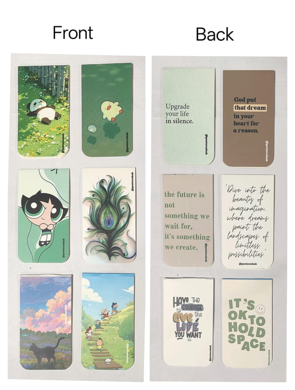 Magnetic Bookmarks (C1) Set of 6