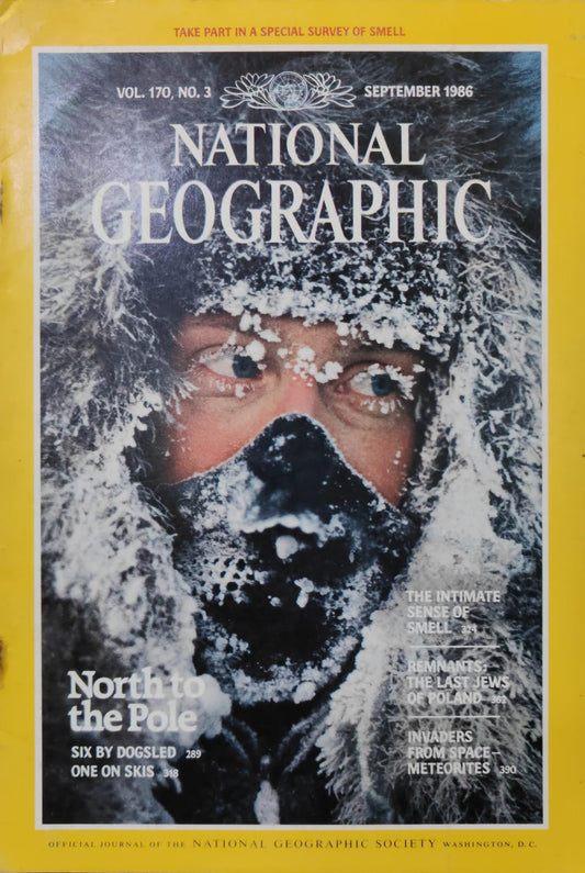 North to pole [national geographic][rare books][september 1986]