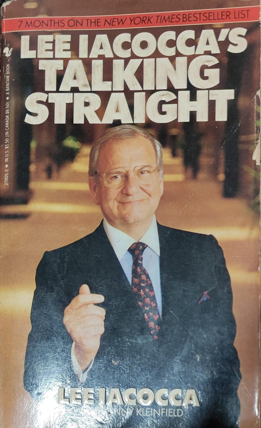 TALKING STRAIGHT by LEE IACOCCA [rare books]
