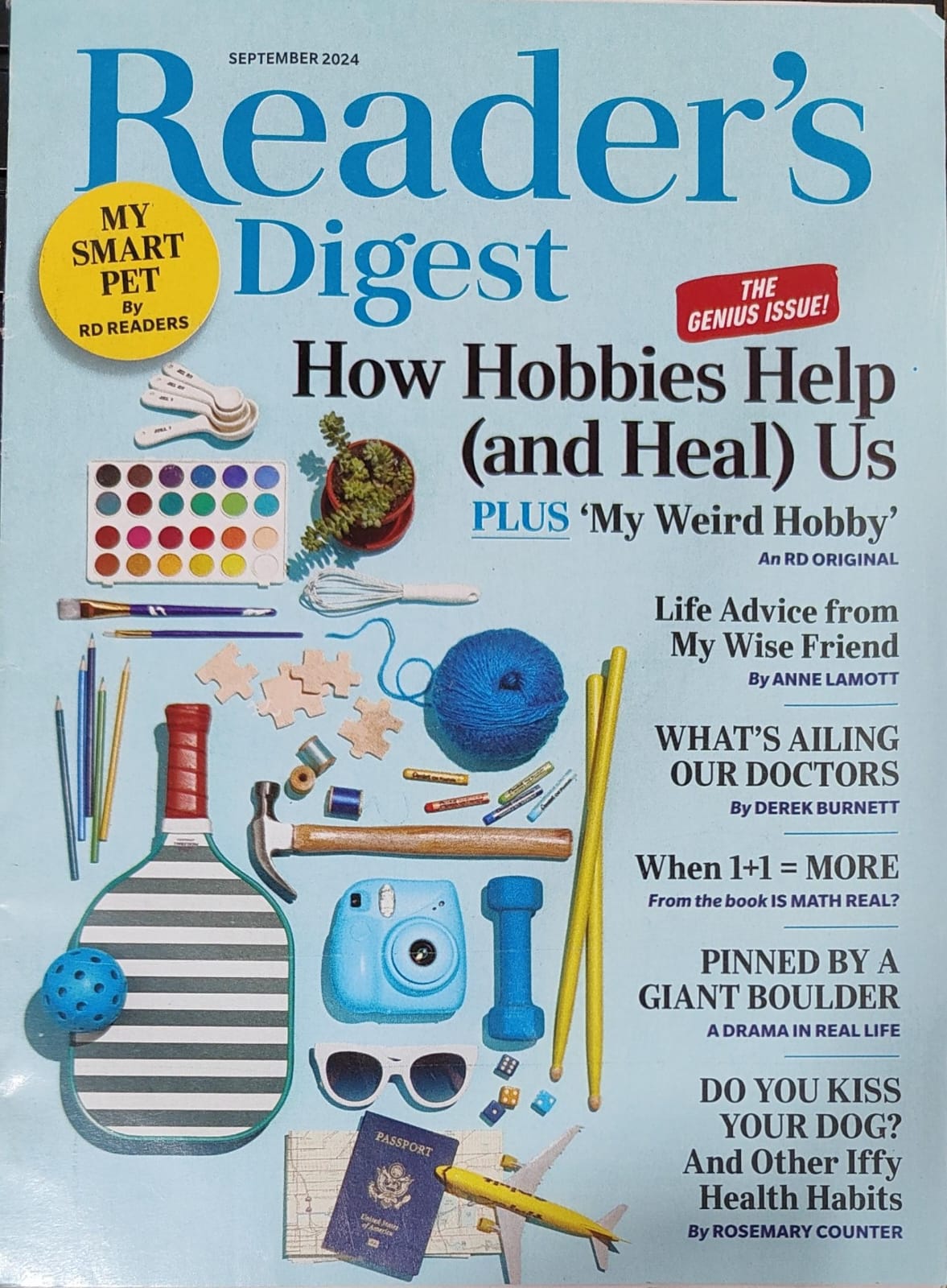 Reader's Digest India September 2024 - How Hobbies Help (and Heal) Us [rare books]