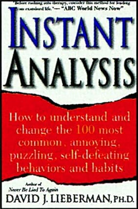 Instant analysis