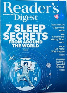 Reader’s Digest. November. 2023 - 7 Sleep Secrets From Around The World  [rare books]