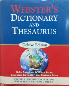 Webster's dictionary and thesaurus with united states & world atlas [hardcover][rare books]