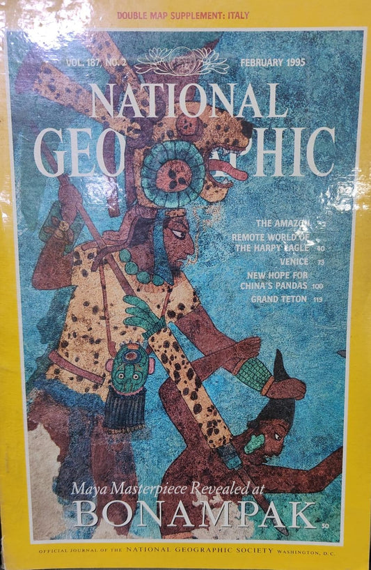 Bonampak [National Geographic February 1995] [VOL 187 NO.2] [RARE BOOKS]