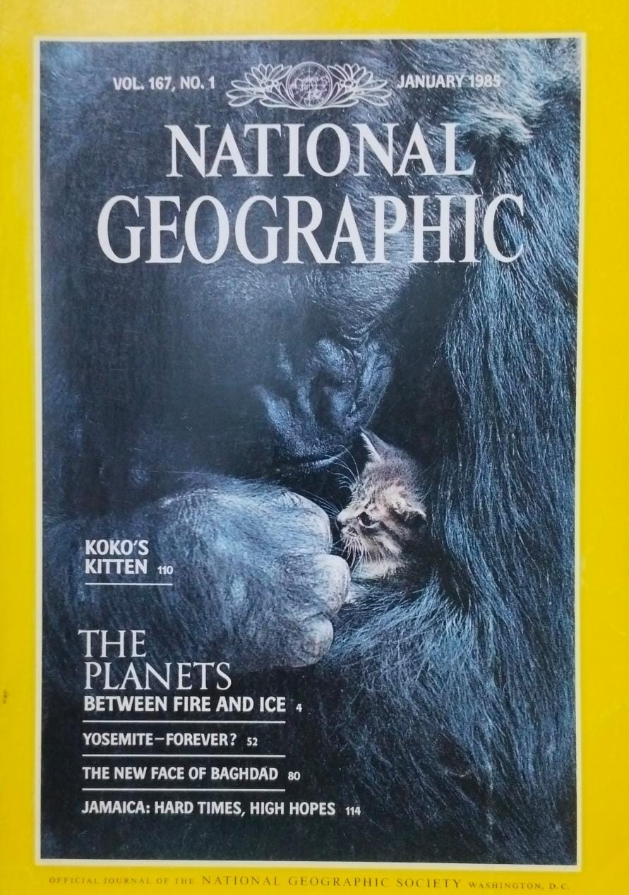 The planets between fire and ice [national geographic][rare books][january 1985]