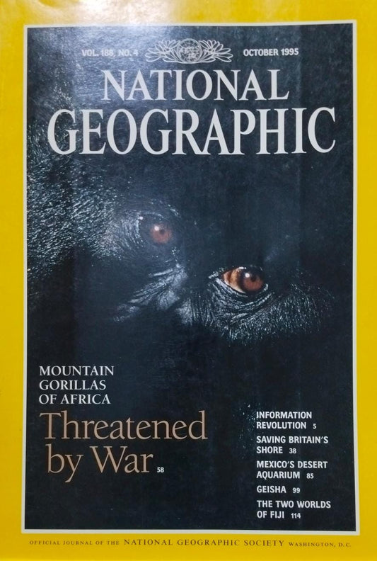 Threatened by war [national geographic][rare books][october 1995]