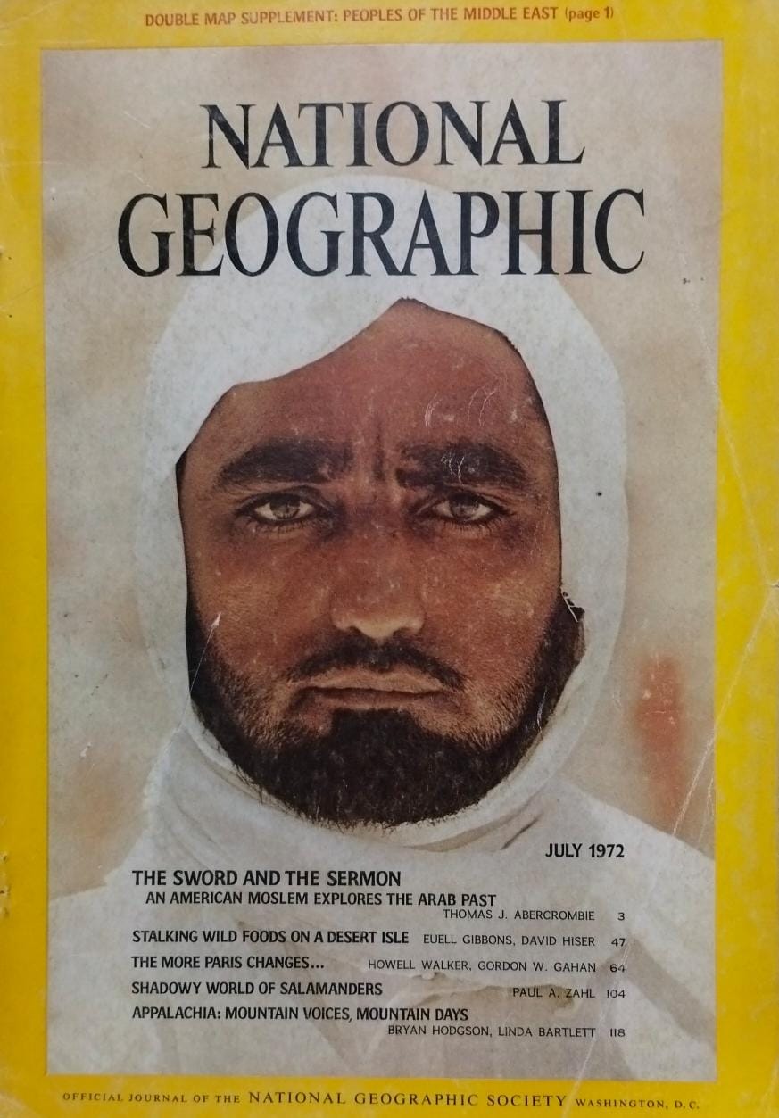 The sword and the sermon [national geographic][rare books][july 1972]