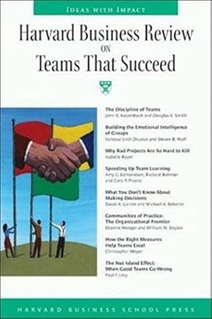 Harvard Business Review on Teams that Succeed by Harvard Business Review [rare books]