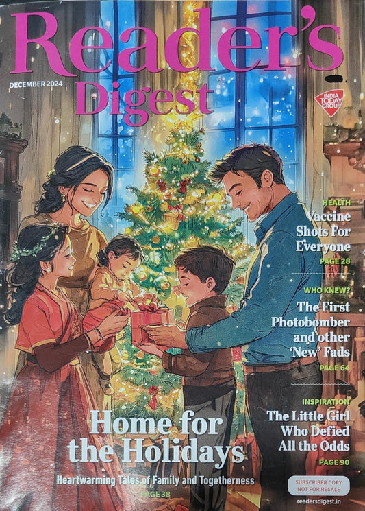 Reader's Digest India magazine December 2024 - Home For The Holidays [rare books]