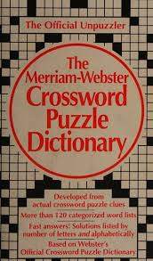 The merriam-webster crossword puzzle dictionary [rare books]