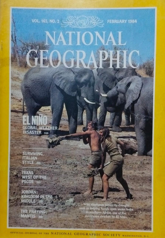 El nino global weather disaster [national geographic][rare books][february 1984]
