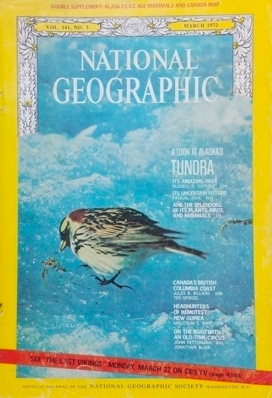 A look at alaska's tundra [national geographic][rare books][march 1972]