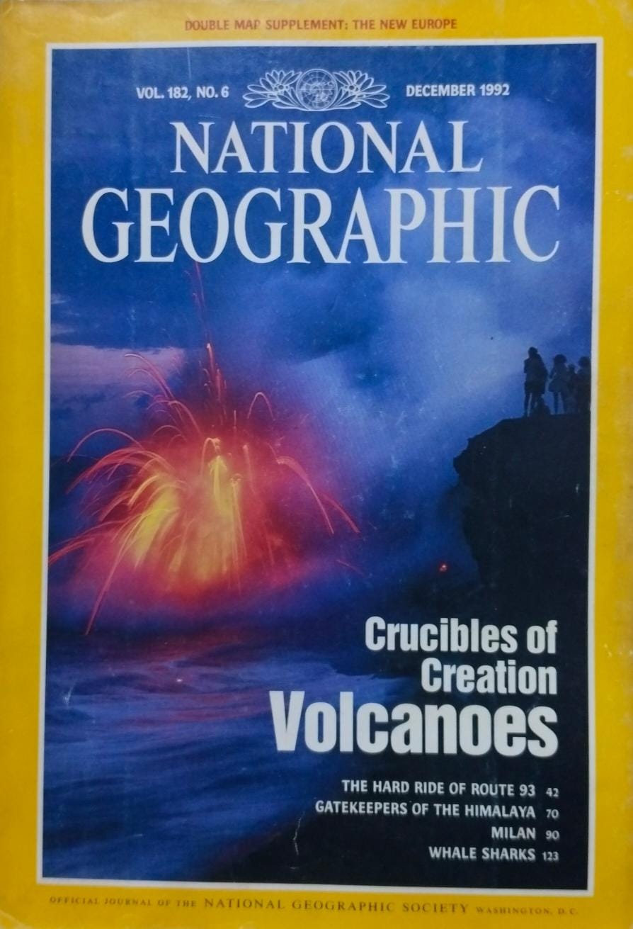 Crucibles of creation volcanoes [national geographic][rare books][december 1992]