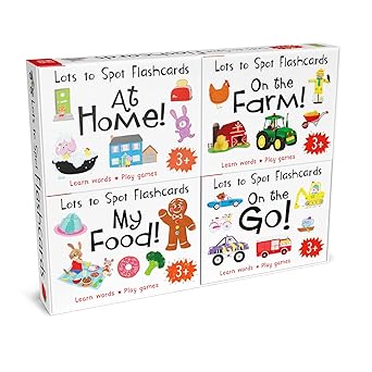 Lots to Spot Flashcards Tray – Learn Words By Playing Quick Games Hardcover by Miles Kelly Publishing Ltd |Belinda Gallagher [Premium Books]