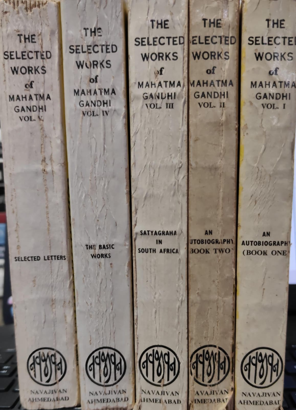 The Selected Works of Mahatma Gandhi (In 5 Volumes Set) [RARE BOOKS]