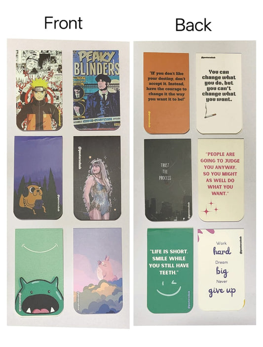 Magnetic Bookmarks (F) Set of 6