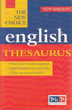 English thesaurus [rare books]