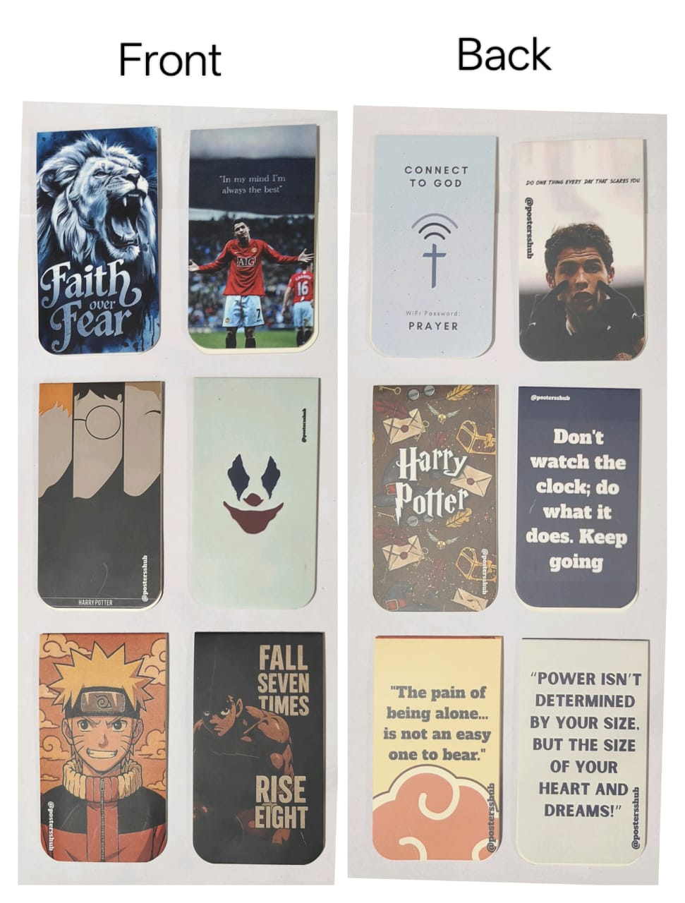 Magnetic Bookmarks (G1) Set of 6