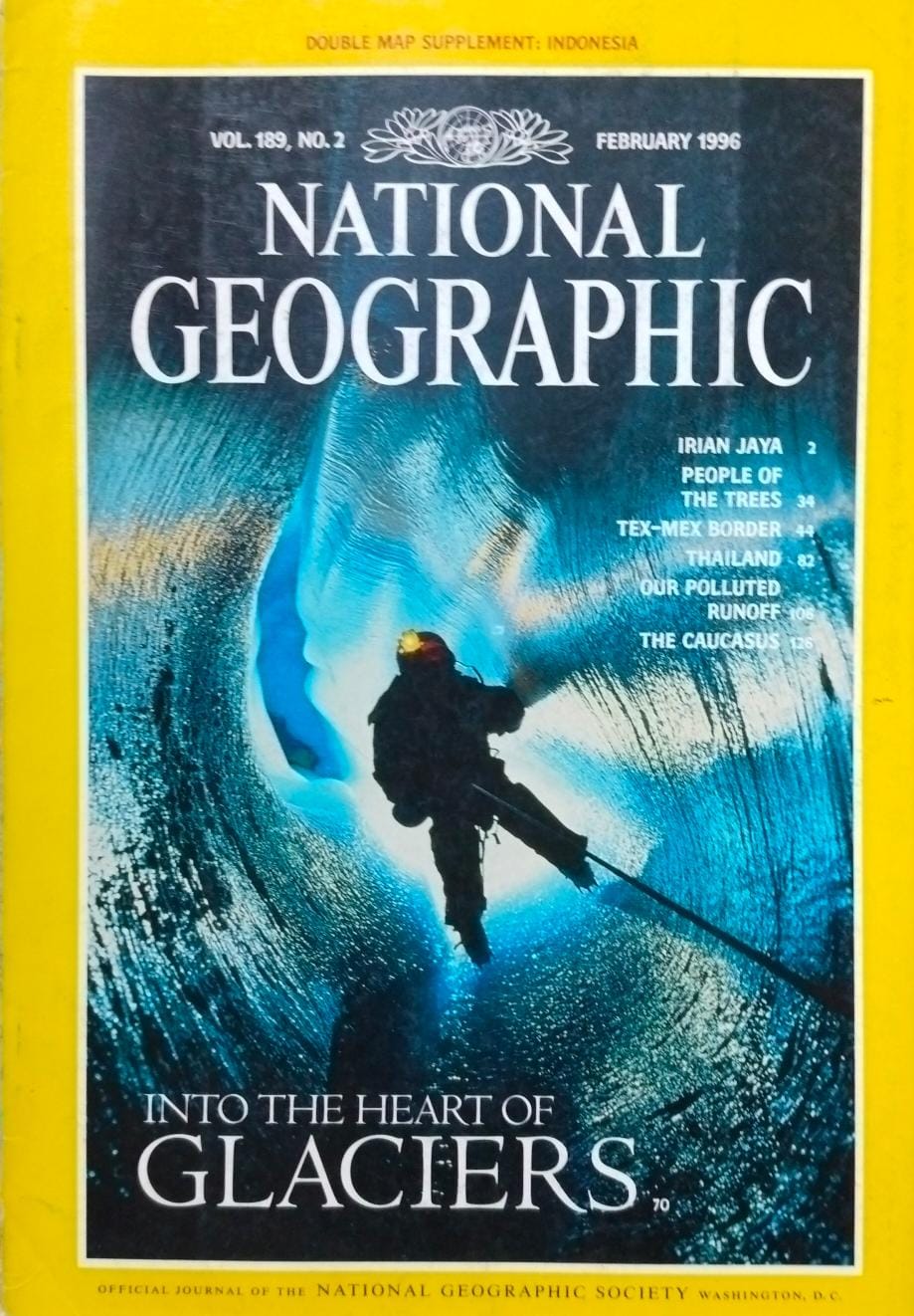 Into the heart of glaciers [national geographic][rare books]