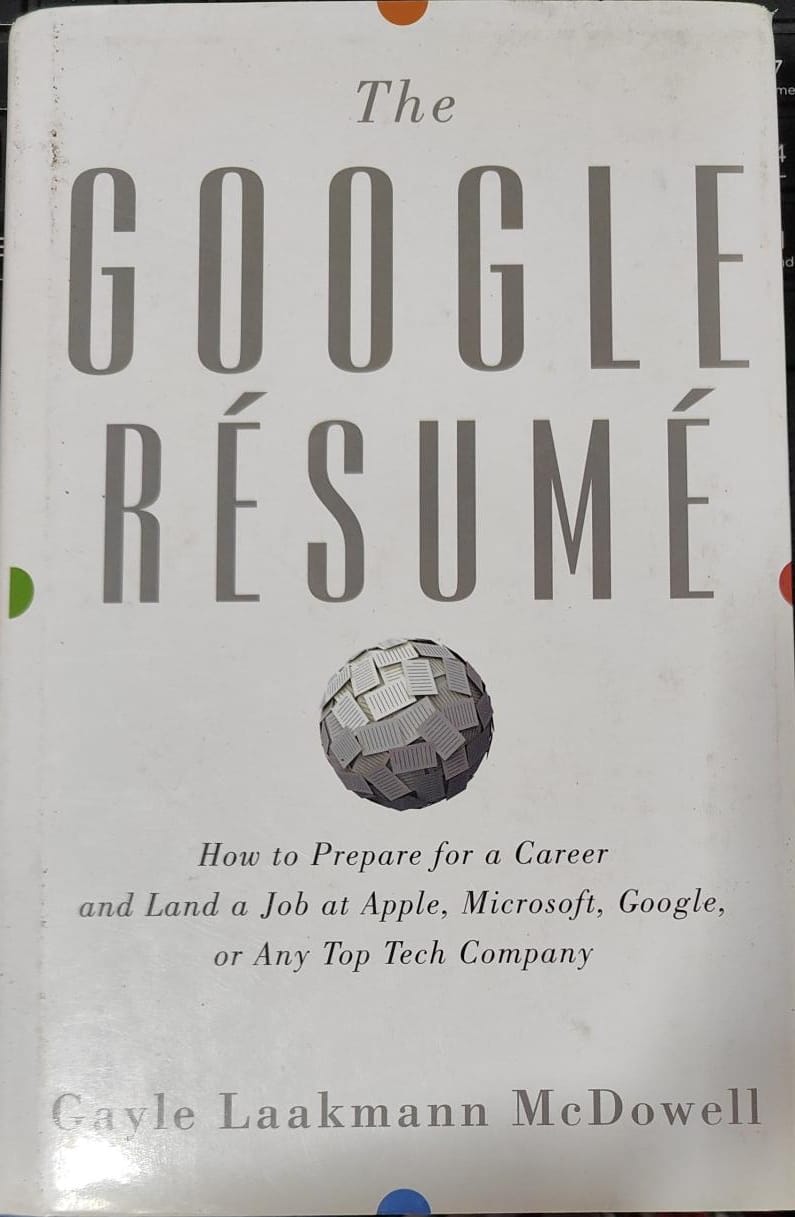 The Google Resume by Gayle Laakmann McDowell [Hardcover] [rare books]