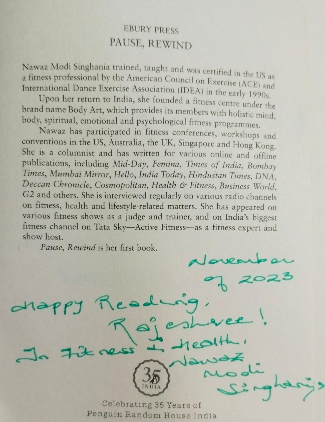 Pause, rewind [rare books] [with sign copy]