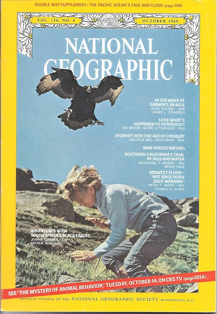 Adventures With South Africa's Black Eagles [national geographic][rare books][october 1969]