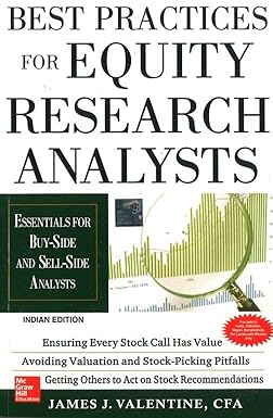 Best Practices for Equity Research Analysts [RARE BOOKS]