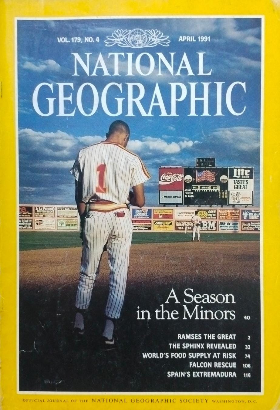 A season in the minors [national geographic][rare books][april 1991]