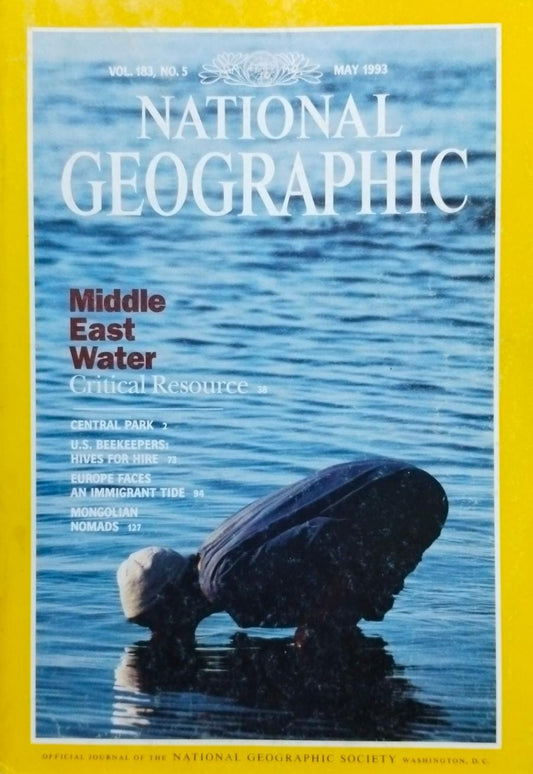 Middle east water [national geographic][rare books][may 1993]