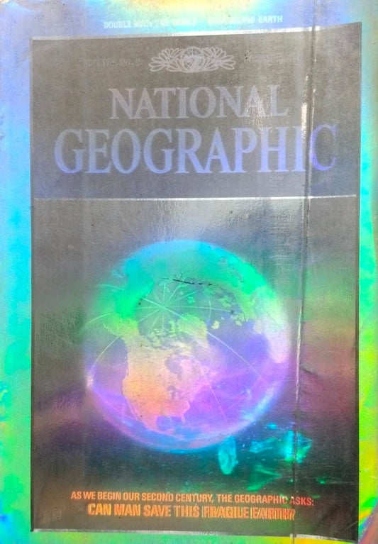 Can man save this fragile earth [national geographic][rare books][december 1988]