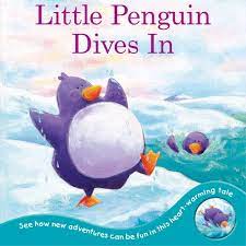 Little Penguin Dives In  [Board book]