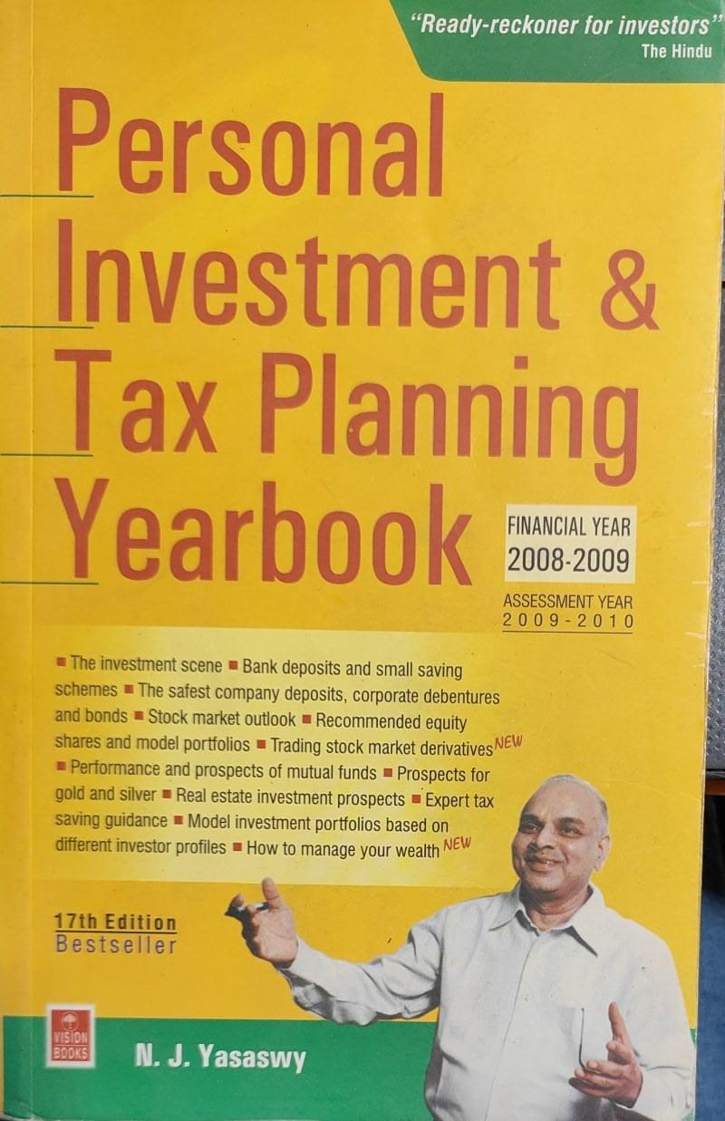 Personal investment & Tax Planning Yearbook by N J Yasaswy (FY 2008-09) [rare books]