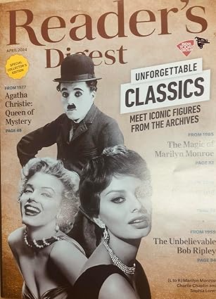 Reader’s Digest- April 2024. Unforgettable Classics [rare books]