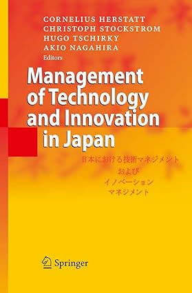 Management of technology and innovation in japan [hardcover] [rare books]