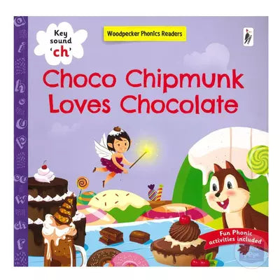 Coco Chipmunk Loves Chocolate by Woodpecker Books [Key Sound 'ch'] [Premium Books]