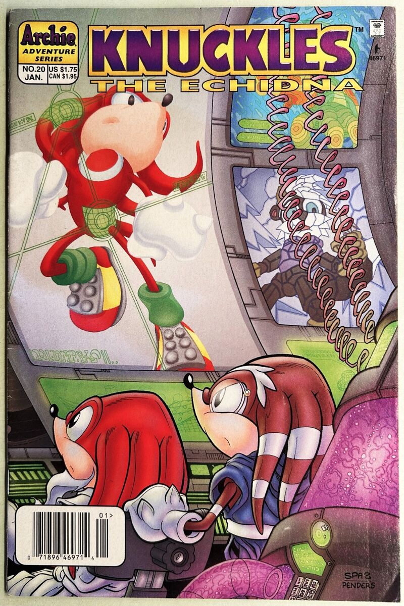 Knuckles the Echidna #20 Jan by Ken Penders [rare books]