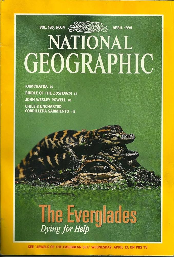 The everglades dying for help [national geographic][rare books][april 1994]