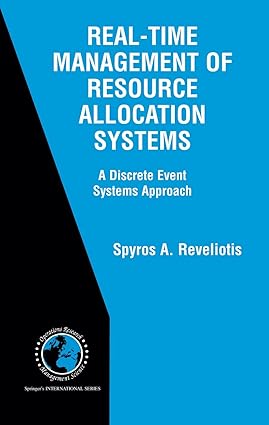 Real-Time Management of Resource Allocation Systems [Hardcover] [Rare books]