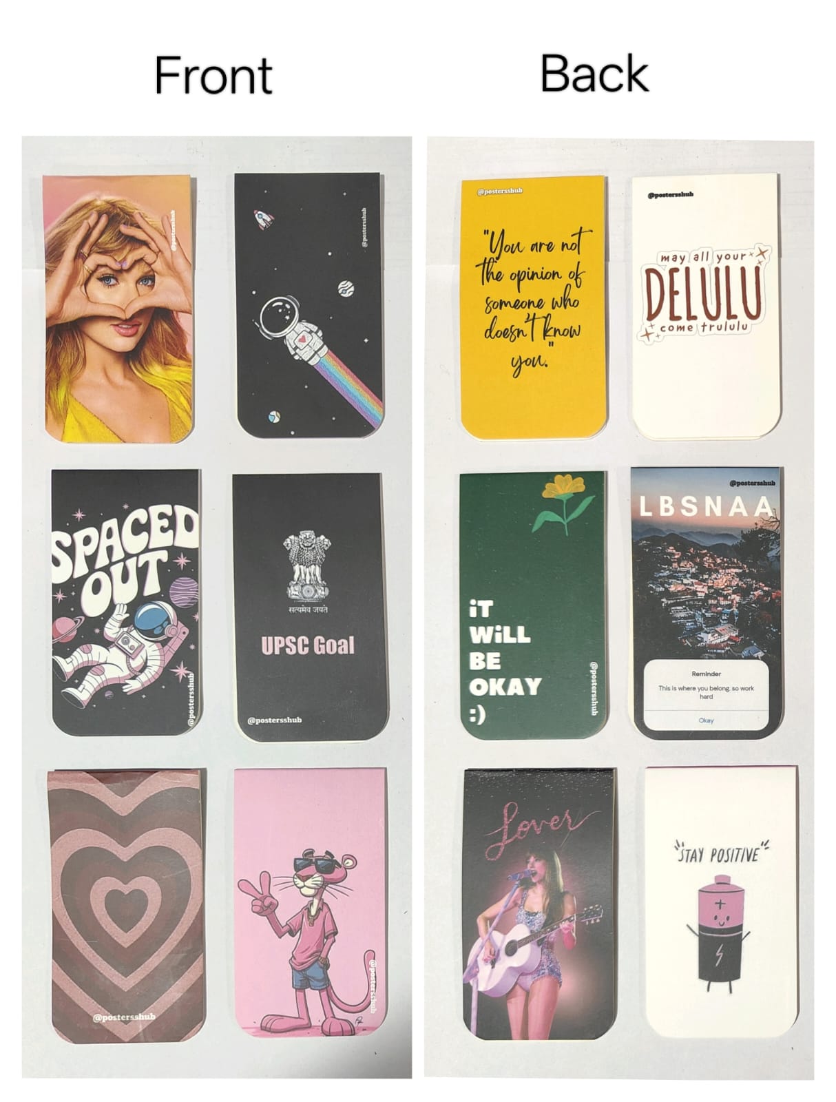 Magnetic Bookmarks (N1) Set of 6