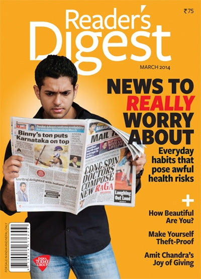 Readers Digest March-2014 News To Really Worry About  [rare book]
