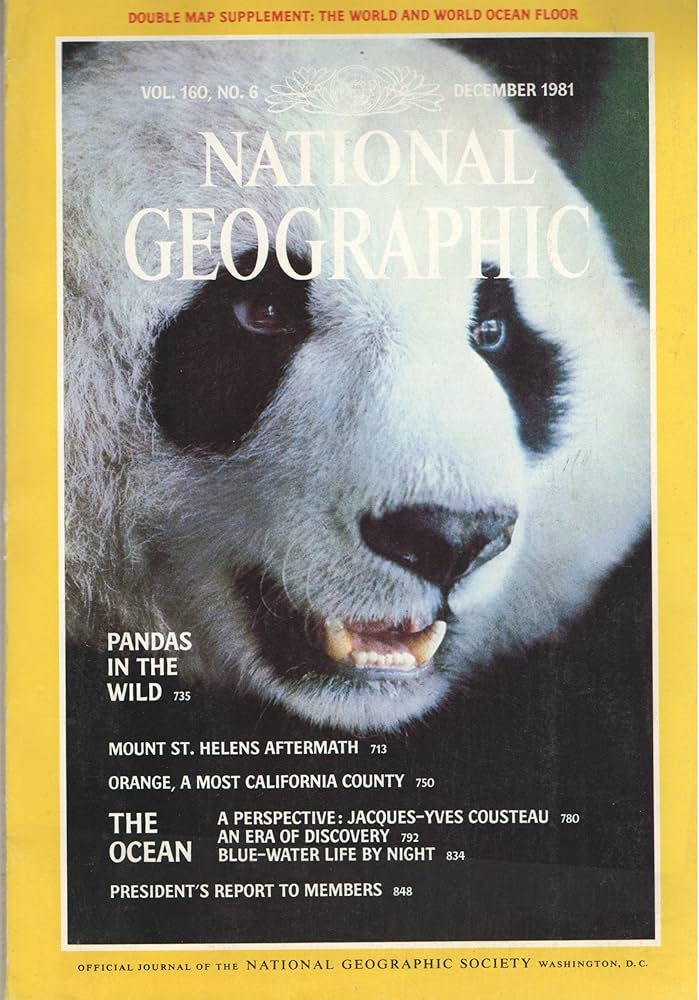 Pandas in the Wild [National Geographic][rare books][December 1981]