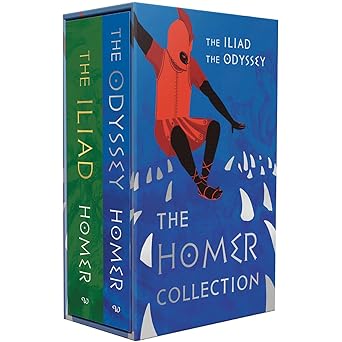 HOMER: The Iliad & The Odyssey Set of 2 Books (Wilco Classics) by HOMER | The Illiad  |The Odyssey [Premium Books]