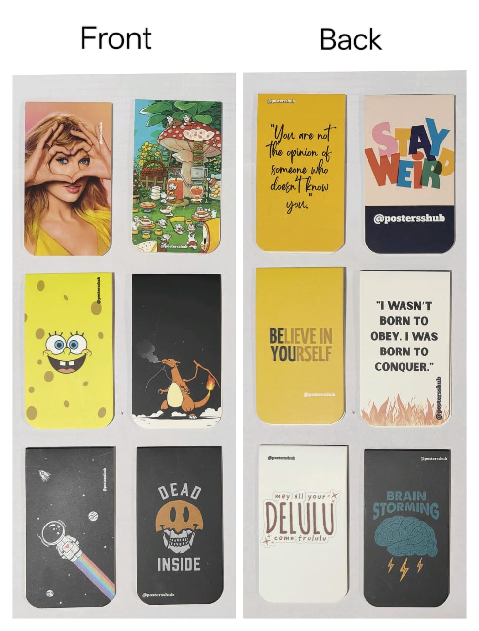 Magnetic Bookmarks (P1) Set of 6