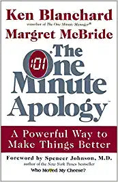 The one minute apology by Margret McBride  Ken Blanchard