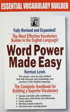 Word power made easy and 30 days to more powerful vocabulary (set of 2 books) [rare books]