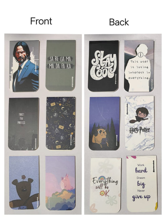 Magnetic Bookmarks (P) Set of 6