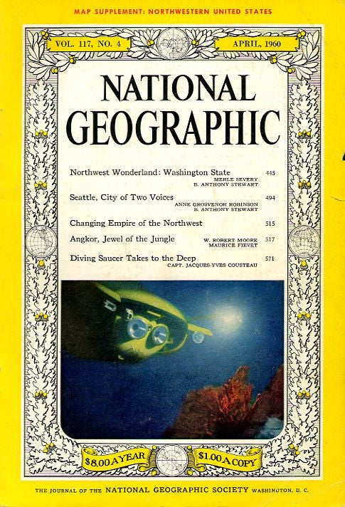 national geographic magazine vol. 117, no.4 april 1960 [rare books]